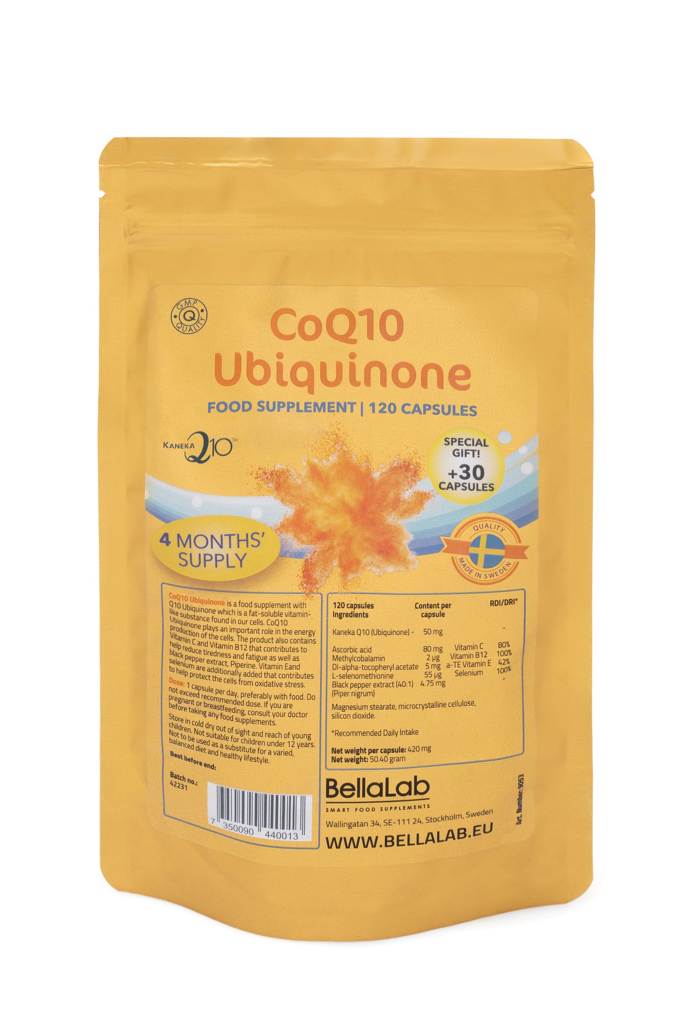Kofermentas CoQ10 Ubiquinone