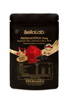 Astaksantinas 4 mg su selenu, cinku ir vitaminais A, B6, C, D3, E