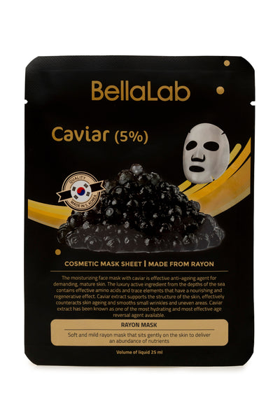 Ikrų (5%) veido kaukių rinkinys 20 vnt.