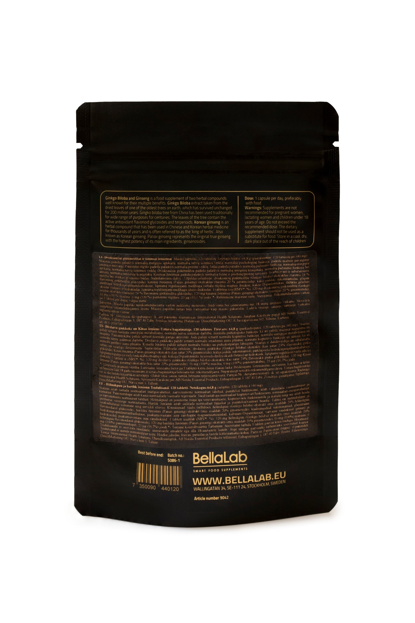 Ginkgo Biloba & Ginseng (Dviskiaučiai ginkmedžiai ir kininiai ženšeniai)