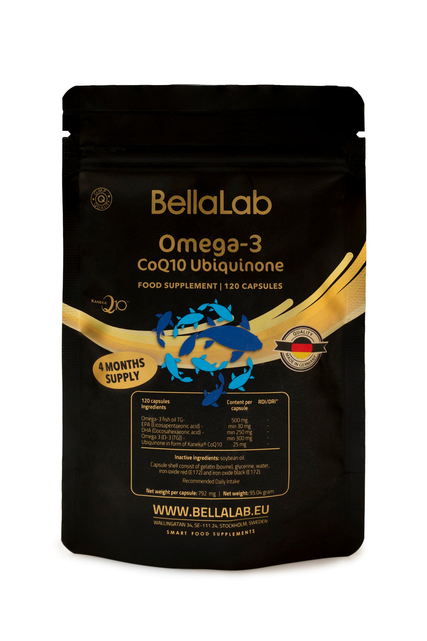 Omega 3 + kofermentas CoQ10 UBIQUINONE
