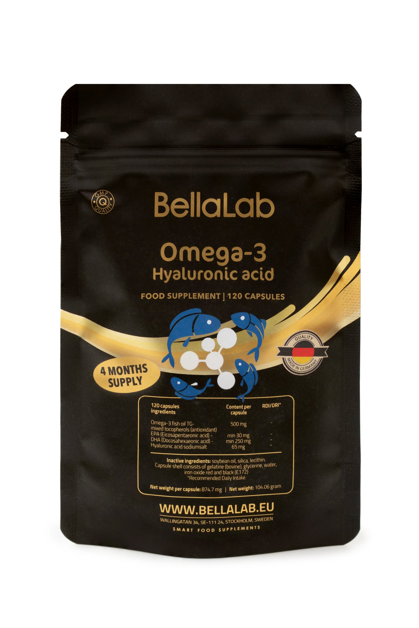 Omega 3 + hialurono rūgštis
