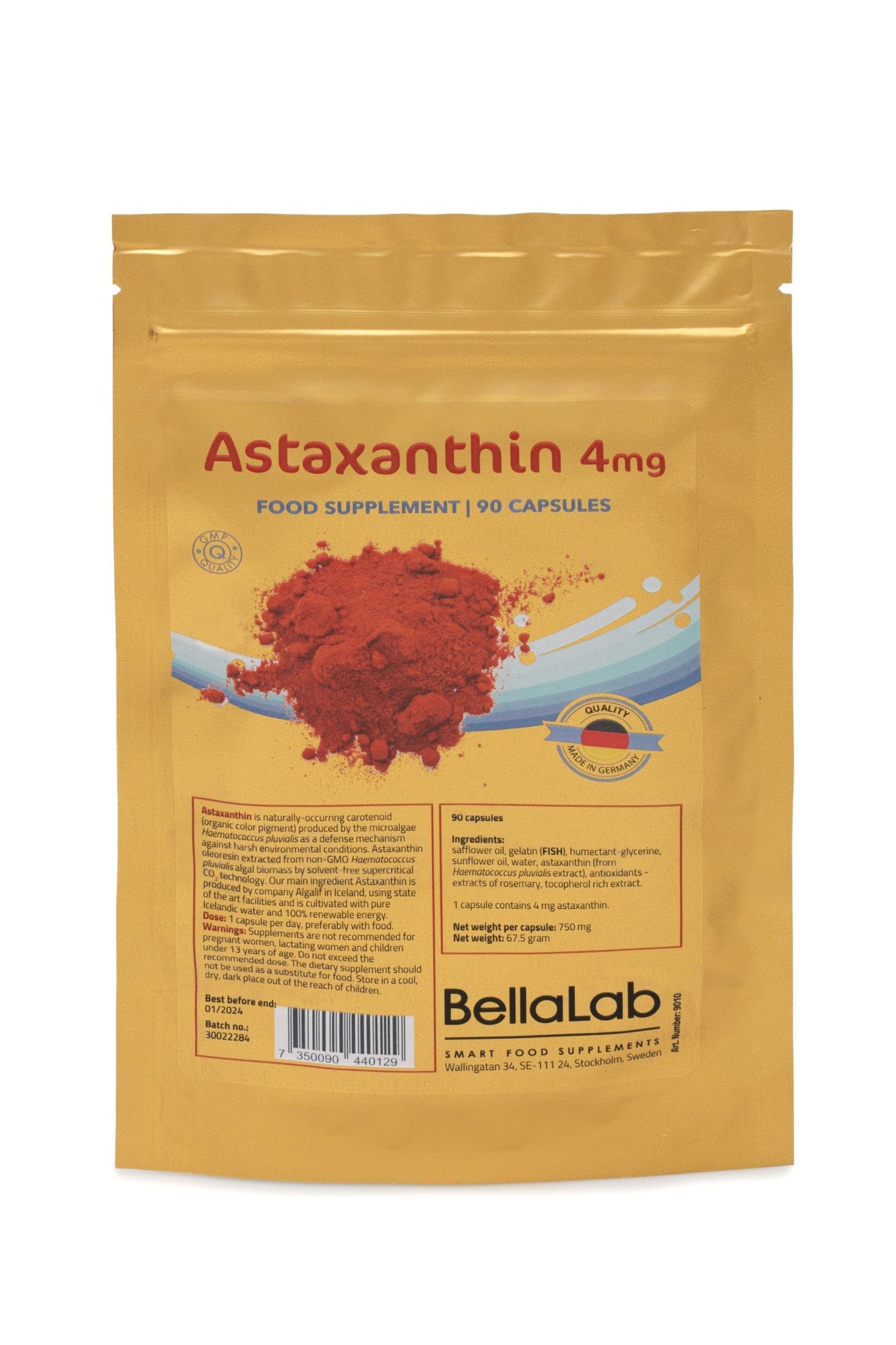 Astaksantinas 4 mg